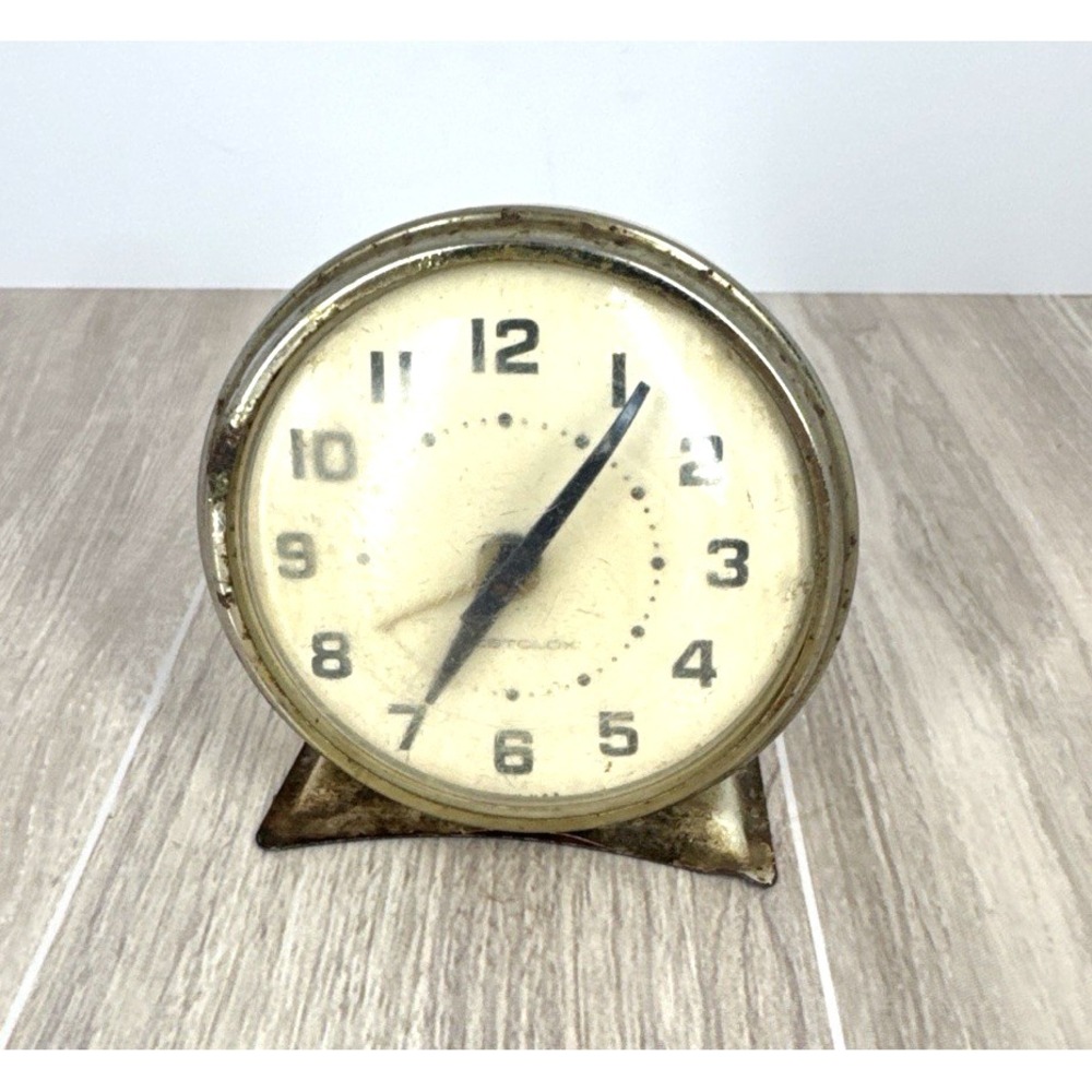 Westclox Keywound Alarm Clock Vintage PARTS Repair not working